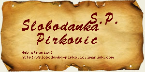 Slobodanka Pirković vizit kartica